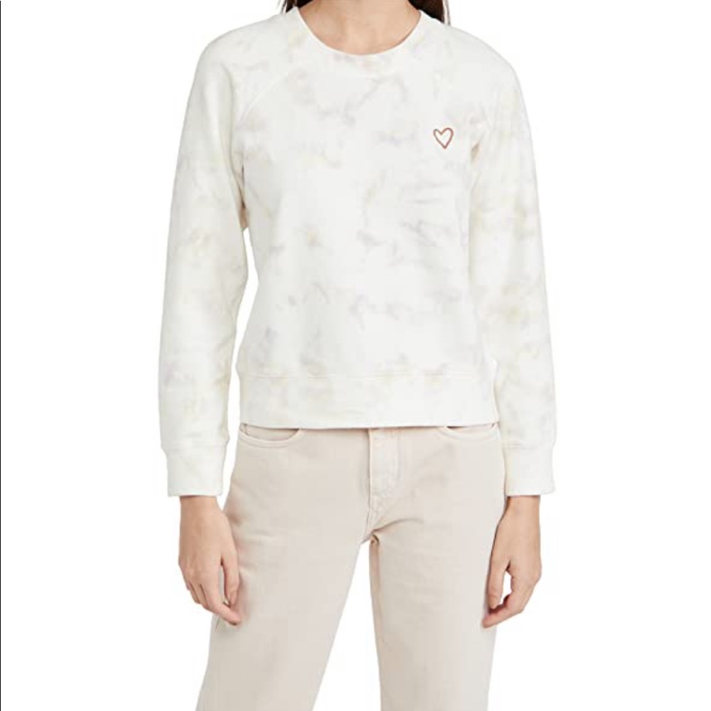 Madewell Tie Die Sweatshirt in Warm Violet NWOT